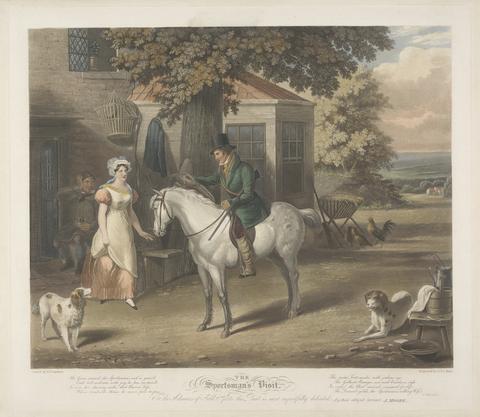 Charles Hunt Shooting [A Pair]: 1. The Sportsman's Visit