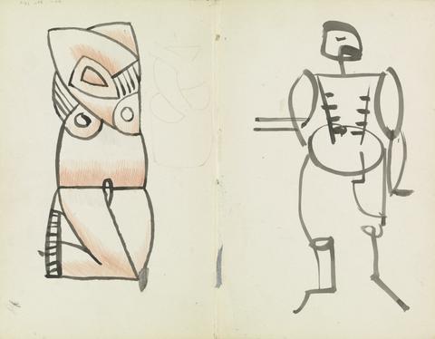 Henri Gaudier-Brzeska Crouching Female and Standing Male