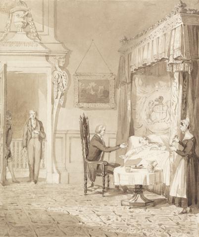 Henry Dawe The Life of a Nobleman: Scene the Ninth - The Sick Room