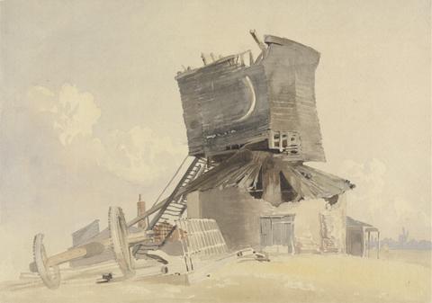 John Middleton A Storm Damaged Windmill