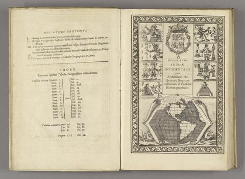 Herrera y Tordesillas, Antonio de, d. 1625. Nouus Orbis, sive, Descriptio Indiae Occidentalis /
