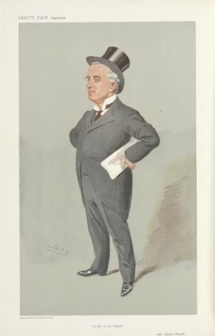 Leslie Matthew 'Spy' Ward Vanity Fair: Legal; 'A Son of his Father', The Hon. Charles Russell, April 10, 1907