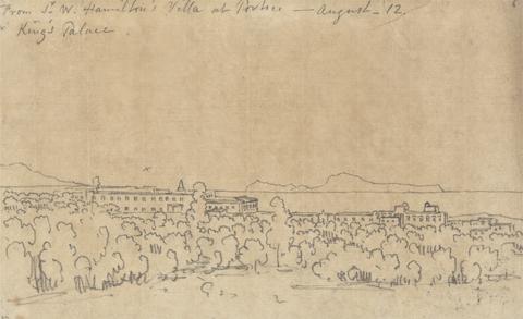 John Robert Cozens From Sir W. Hamilton's Villa at Portici, August 12