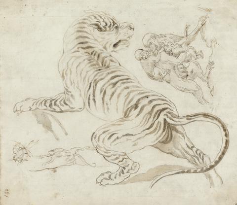 James Northcote Study for a Tiger and Monkeys