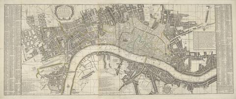 Sutton Nicholls A New and Exact Plan of the City of London and Suburbs thereof....1739