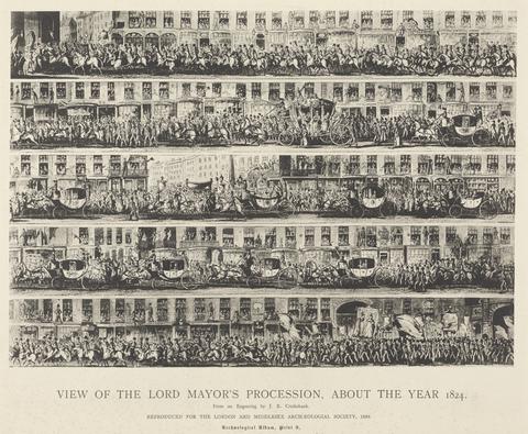 unknown artist View of the Lord Mayor's Procession about the Year 1824