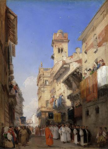 Richard Parkes Bonington Corso Sant'Anastasia, Verona