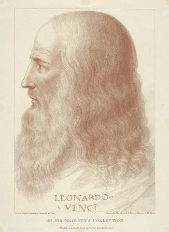 Francesco Bartolozzi RA Portrait in Profile of Leonardo da Vinci