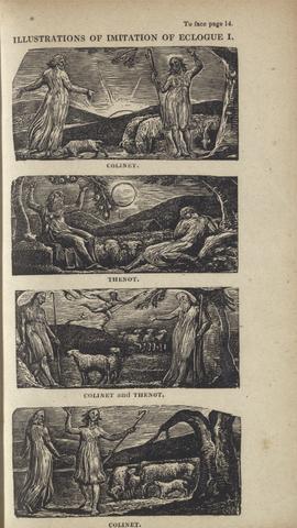 William Blake Illustrations of Imitation of Eclogue I, Page 14