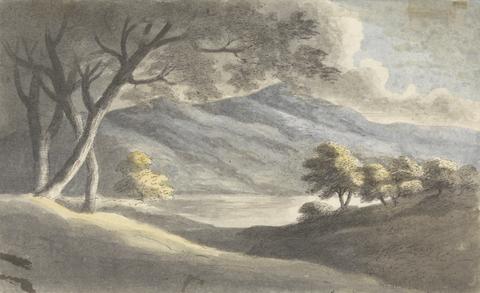 unknown artist Landscape with Lake and Mountains