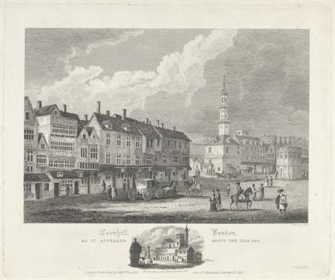 Bartholomew Howlett Cornhill, London as it appeared in 1630