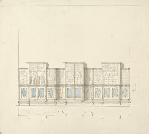 Charles Heathcote Tatham Design for a Bookcase
