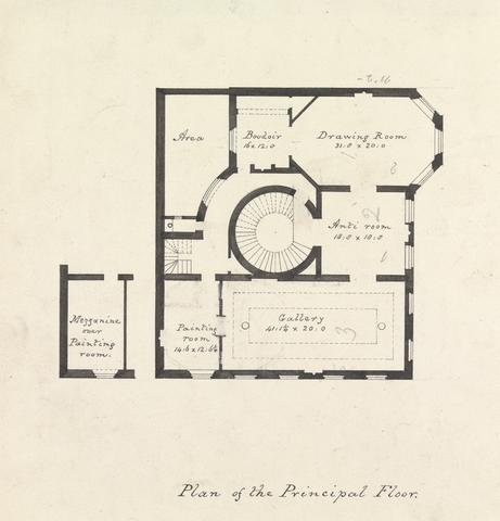 Henry Phillip Hope Adrian Hope's House I: Plan of the Principal Floor