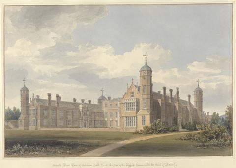 John Buckler FSA South West View of Cobham hall Kent, the Seat of the Right Honourable the Earl of Darnley