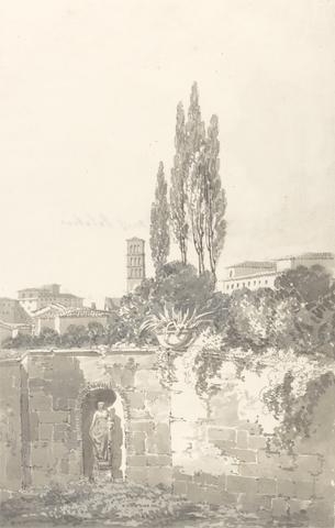Thomas Girtin In the Farnese Gardens, Rome