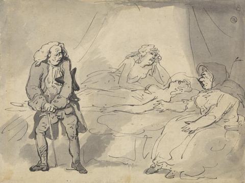 Thomas Rowlandson A Death-Bed Scene