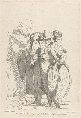 Joseph Haynes Bandit with old man and young woman (no.2 of 10)
