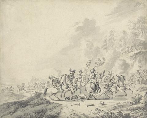 Jan Wyck A Cavalry Battle