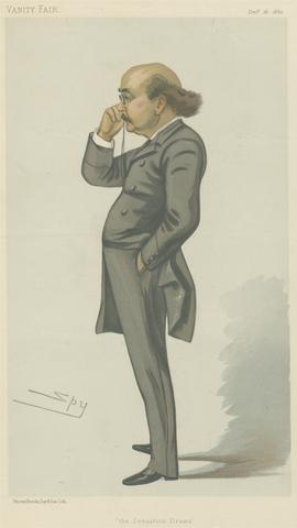 Leslie Matthew 'Spy' Ward Vanity Fair: Theatre; 'The Sensation Drama', Mr. Dion Boucicault, December 16, 1882