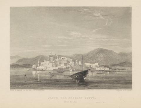 Edward Francis Finden Jaffa, the Antient Joppa, from the Sea