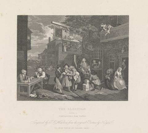 T. E. Nicholson The Election. Plate 2. Canvassing for Votes.