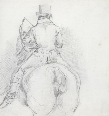 Henry Thomas Alken Horse and Rider seen from the Rear