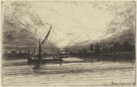 Francis Seymour Haden Sunset on the Thames