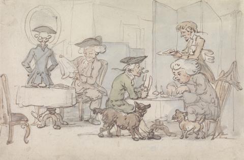 Thomas Rowlandson Diners in a Chop Shop