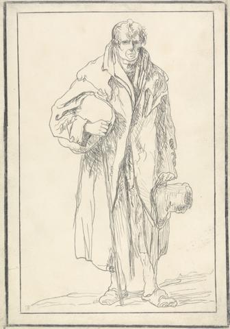 unknown artist Cloaked Man holding Hat