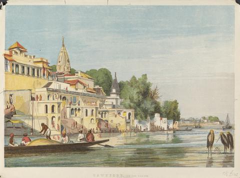 unknown artist Cawnpore, On the Ganges
