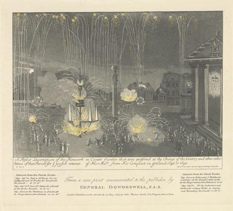 unknown artist Firework Performance in Covent Garden in 1690