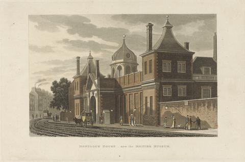 unknown artist Montague House now the British Museum