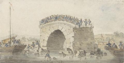 William Alexander Remains of a Bridge at San-Sien-Wey on the Pei-Ho near Tong-Tcheou, August 15, 1793