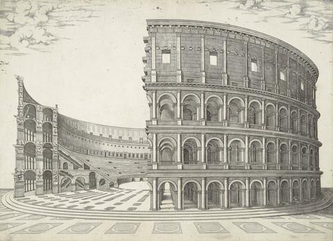 Nicolas Beatrizet Theatrum Sive Coliseum Romanum