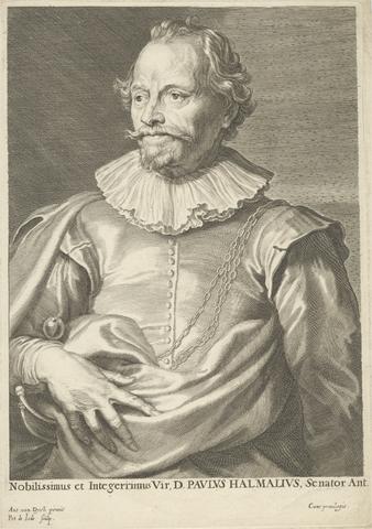 Pieter de Jode Nobilissimus et Integerrimus Vir, D. Paulus Halmalius, Senator Ant.