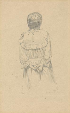 Malcolm Drummond Woman in a Dress, Seen from Behind
