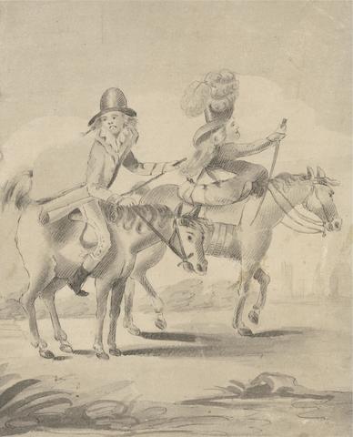 Henry William Bunbury Illustration to H. Bunbury ('Geoffrey Gambado') Annals of Horsemanship: '6 Love and Wind'
