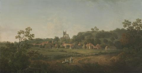 A Distant View of Hythe Village and Church, Kent