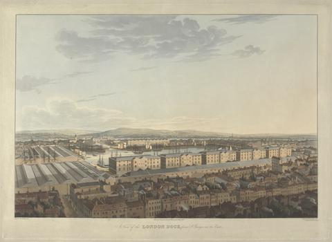 A View of the London Dock, from St. Georges in the East