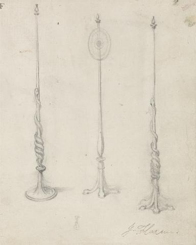 John Flaxman Study of Three Lampstands