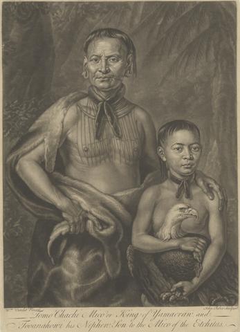 John Faber the Younger Tomo Chachi Mico, or King of Yamacraw, and Tooanahowi [sic], His Nephew