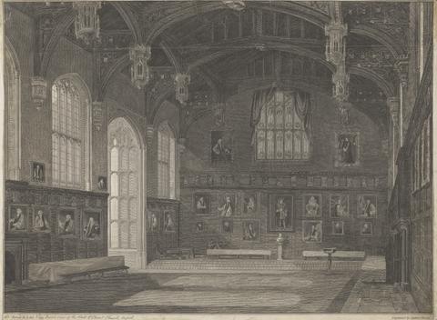 James Basire the younger Interior of Hall of Christ Church