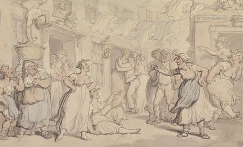 Thomas Rowlandson Angry Scene in a Street