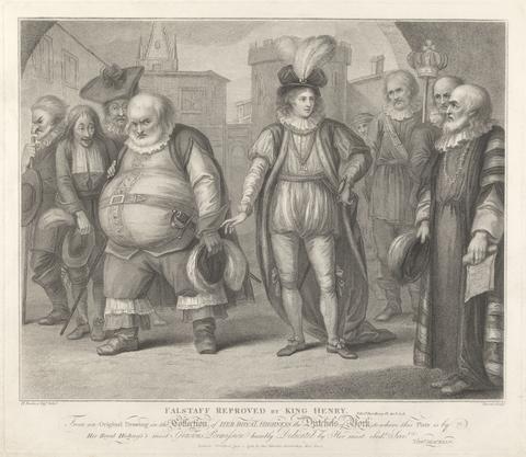 unknown artist Falstaff reproved by King Henry