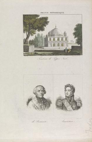 François-Louis Couché Tombeau de Tippoo Saeb; De Beaussel, Lauriston