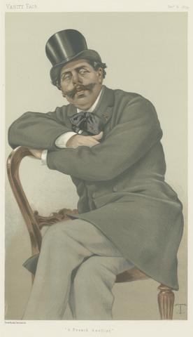 Theobald Chartran Vanity Fair: Sports, Miscellaneous: Duelling; 'A French Duellist', Mr. Paul de Granier de Cassagnac, December 6, 1879