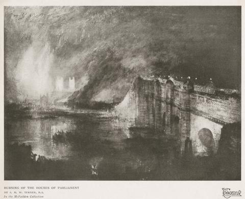 Joseph Mallord William Turner Burning of the Houses of Parliament