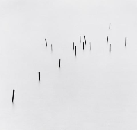 Michael Kenna Fifteen Poles,Yamanaka Lake, Honshu, Japan