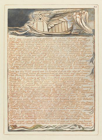 William Blake Jerusalem, Plate 44, "With one accord...."