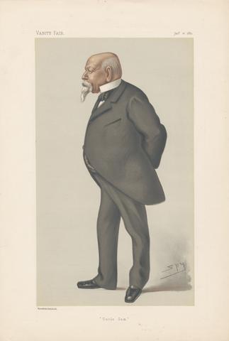 Leslie Matthew 'Spy' Ward Vanity Fair - Americans. 'Uncle Sam'. Mr. Samuel Ward. 10 January 1880
